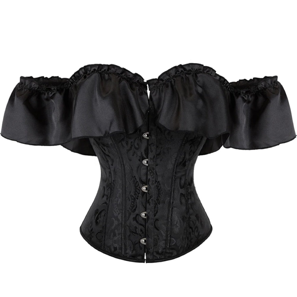 Corselet preto ombro a ombro