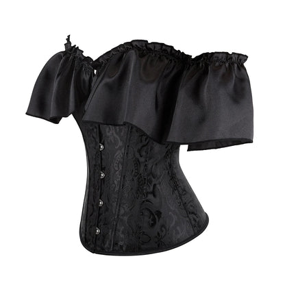 Corselet preto ombro a ombro