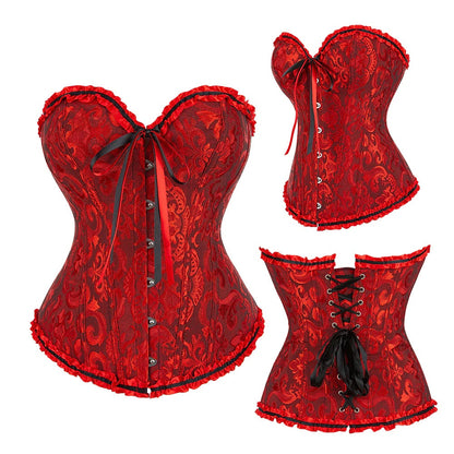 Corselet vies plissado