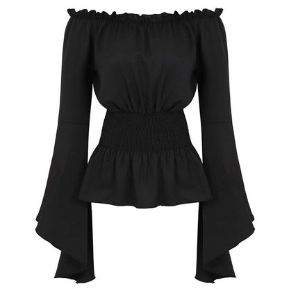 Blusa preta para corselet