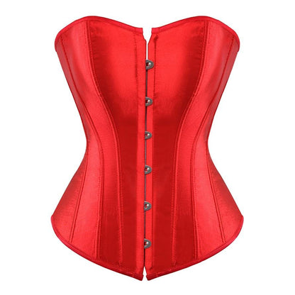 Corselet acetinado vermelho